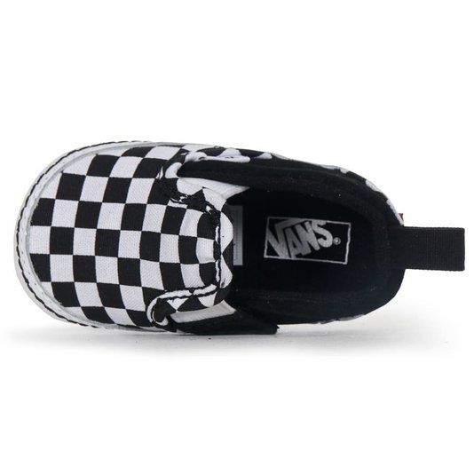 Tênis Vans Slip-On V Crib Preto/Branco