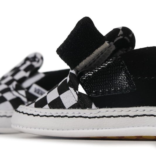 Tênis Vans Slip-On V Crib Preto/Branco