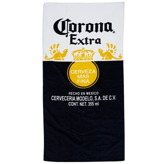 Toalha Corona Classic Branco/Azul/Amarelo