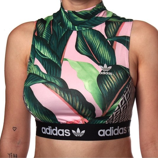 Top Adidas Farm Rosa/Verde