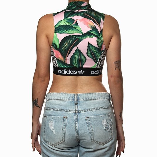 Top Adidas Farm Rosa/Verde