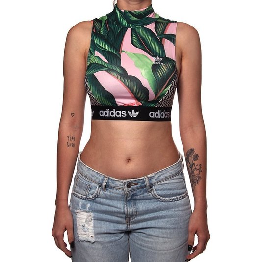 Top Adidas Farm Rosa/Verde