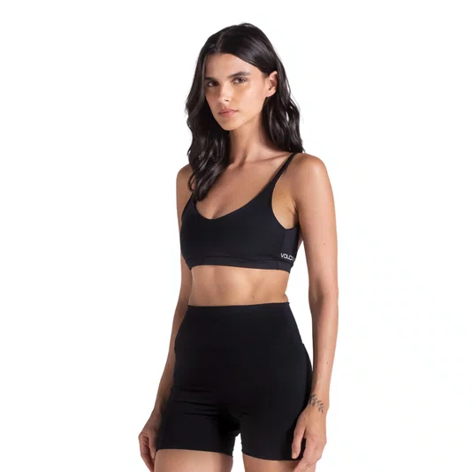 Top Volcom Shella Good Preto