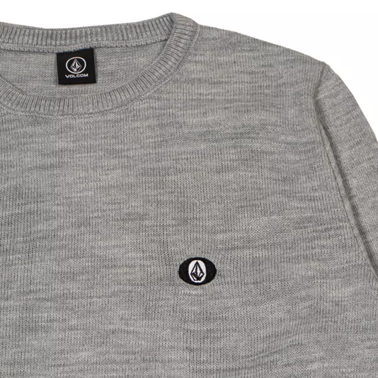 Tricot Volcom Dagger  Cinza Mescla