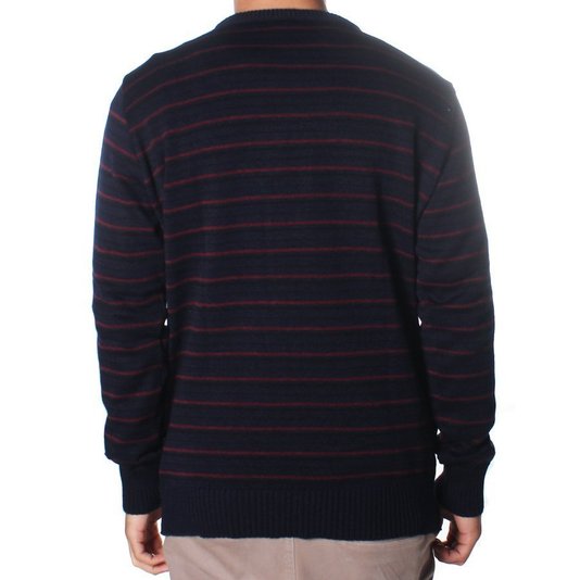 Tricot Volcom Stripe Heather Azul Marinho