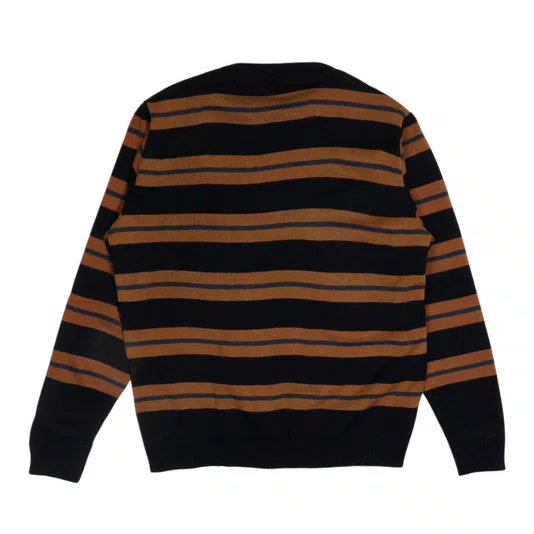 Tricot Volcom Stripestand Preto/Marrom