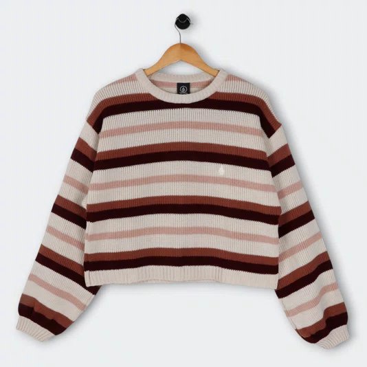Tricot Volcom Sunset Sonic Feminino Bege/Bordo