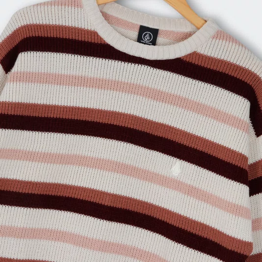 Tricot Volcom Sunset Sonic Feminino Bege/Bordo