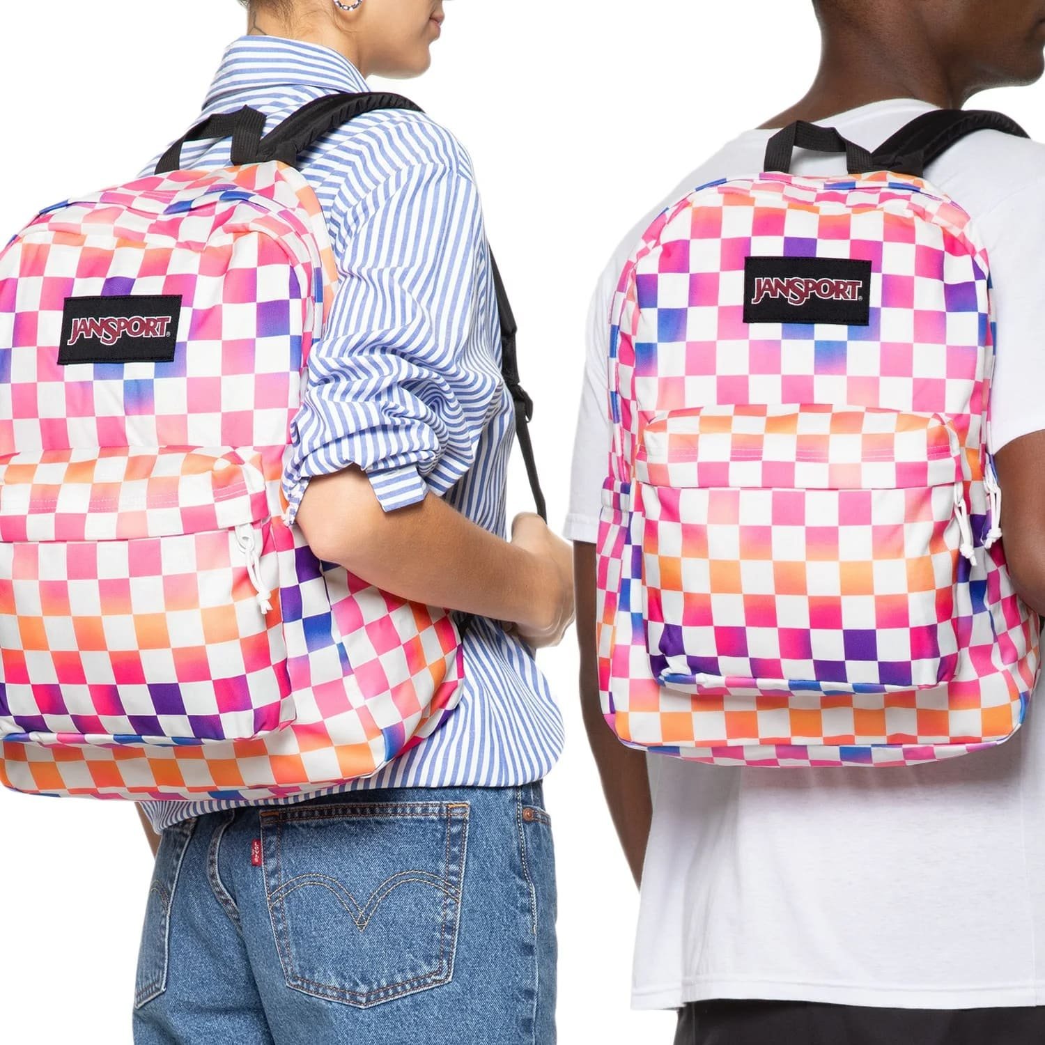 Mochila Jansport Superbreak Plus Check It 26l Checkerboard