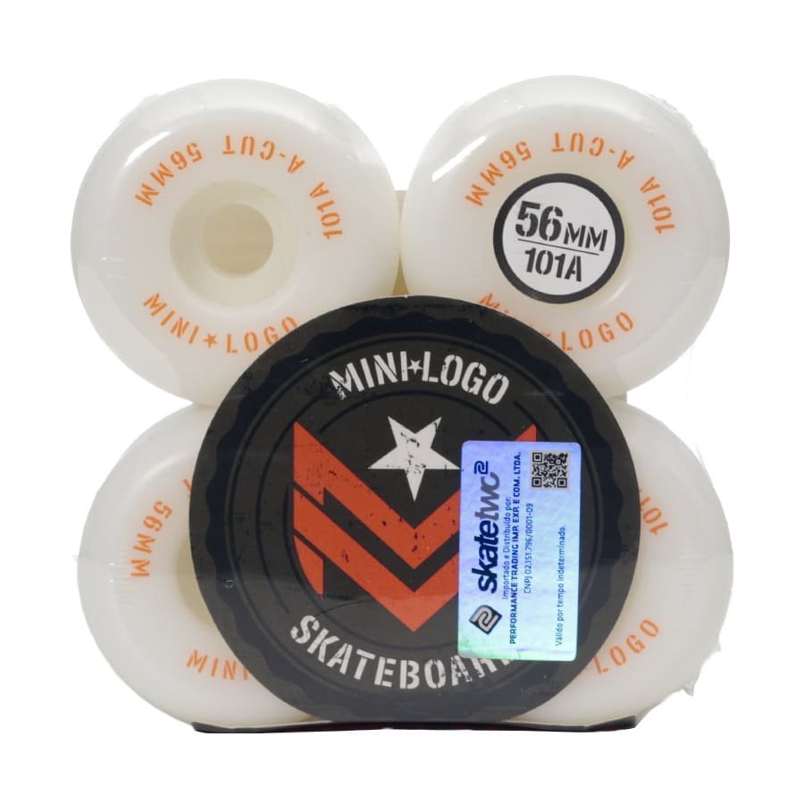 Roda Mini Logo A-Cut ''2'' 101a Branco - Rock City