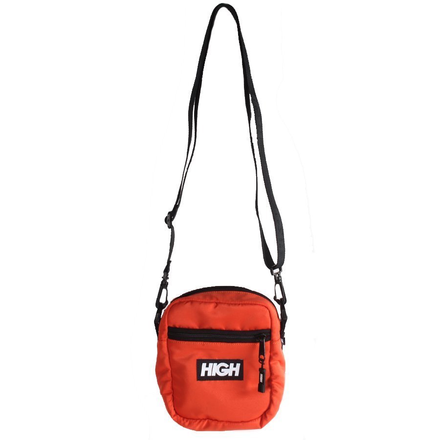 Shoulder Bag High Company Reversivel Dois Lados Preto/Laranja Rock City
