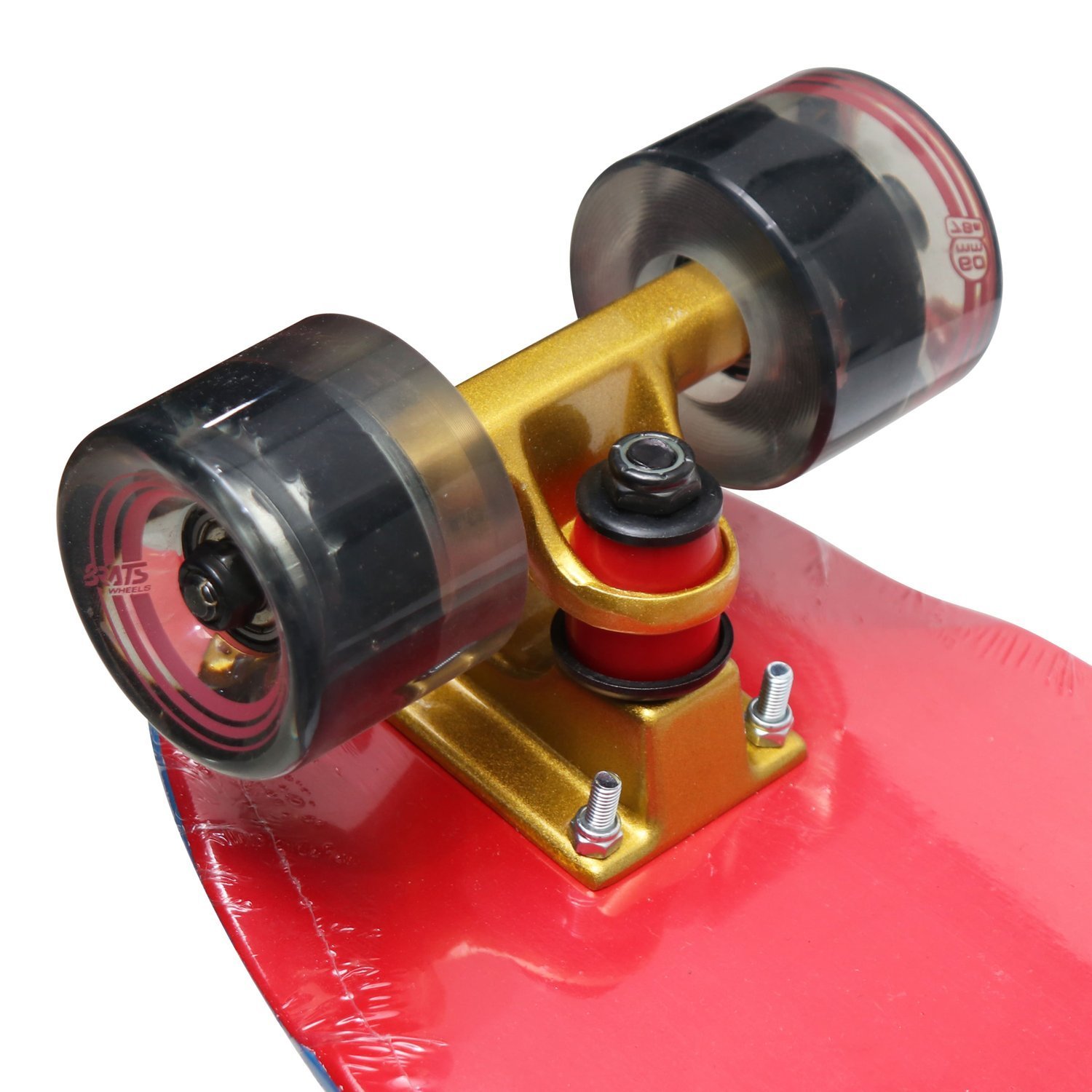 Skate Montado Hondar Just Cruiser MiniLong Vermelho/Preto Rock City