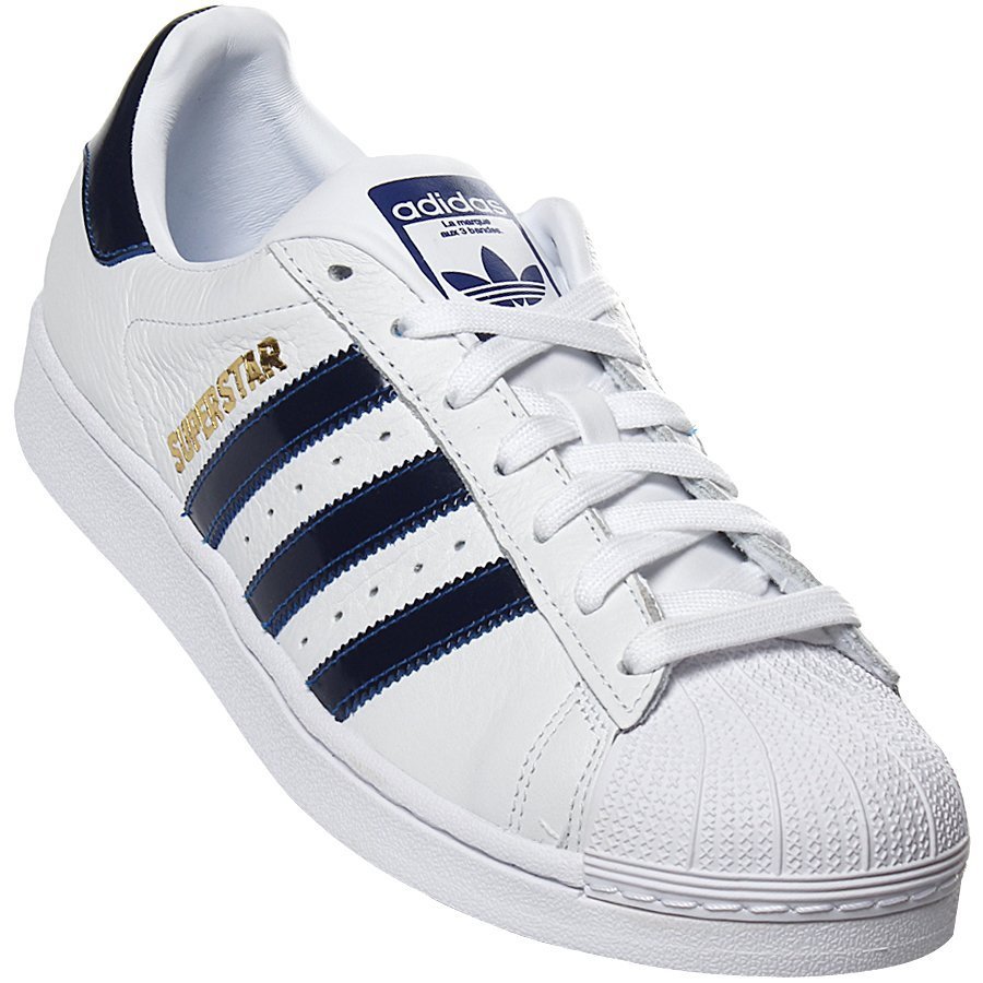 adidas superstar azul e branco