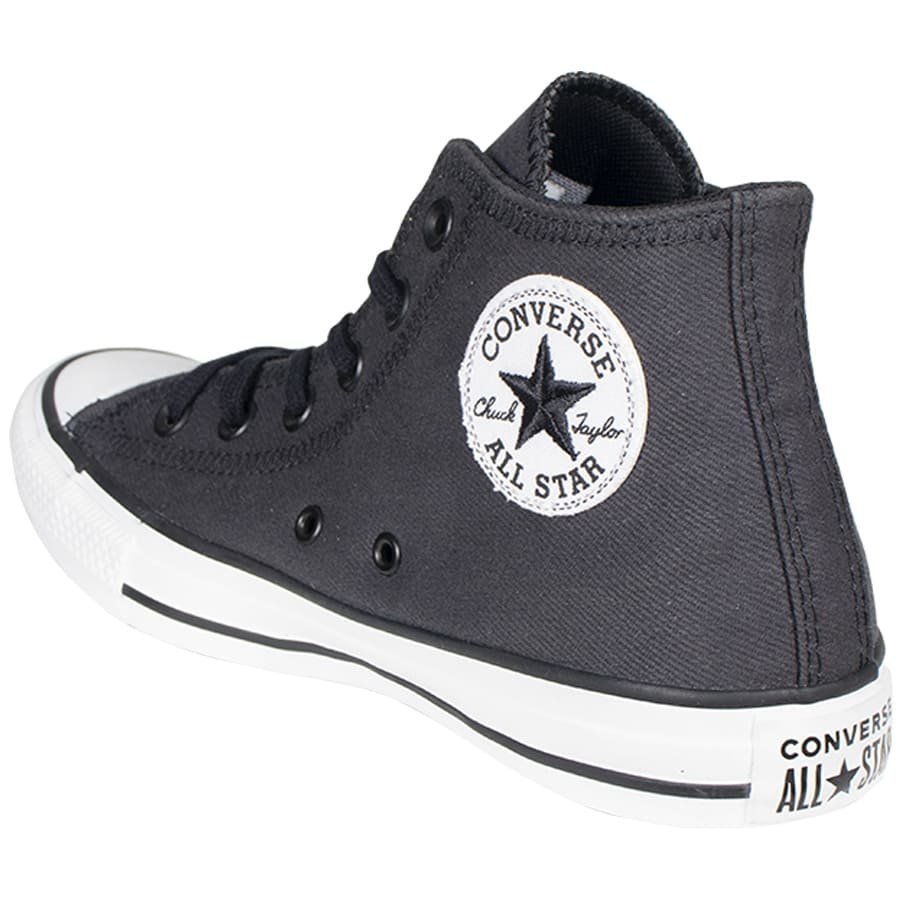 Tênis Converse Chuck Taylor All Star Cinza Escuro/Preto/Branco - Rock City