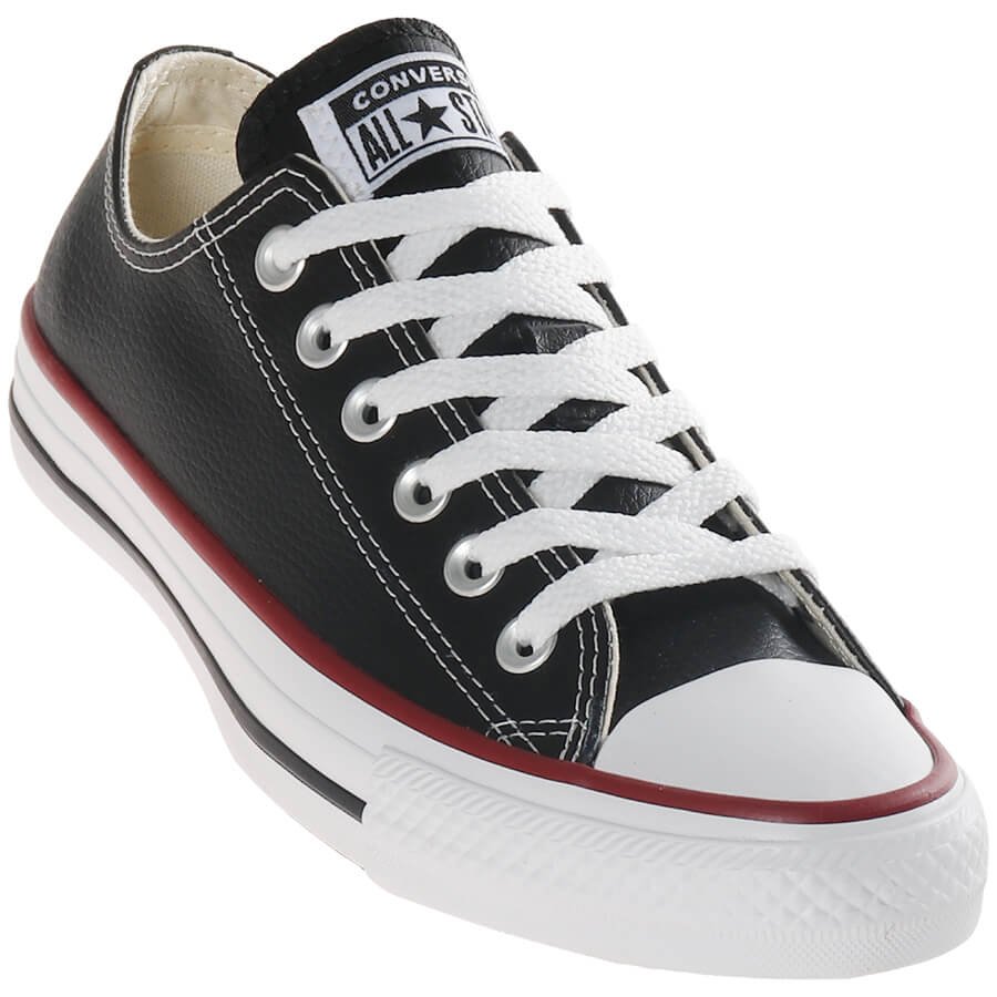 TENIS CHUCK TAYLOR ALL STAR - Tênis Chuck Taylor All Star Preto Courino  Converse - CONVERSE