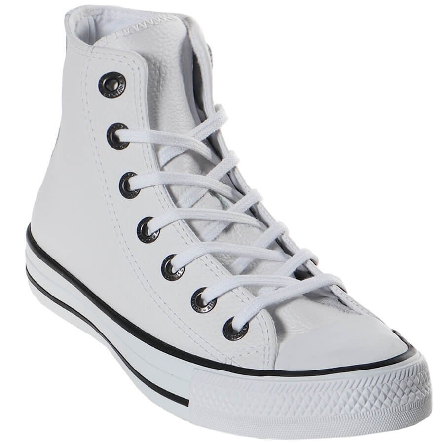 Tênis Converse All Star Chuck Taylor Couro Unissex- Preto/Branco