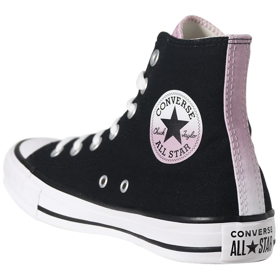 Tênis converse all star lona preto e branco - R$ 149.90, cor Preto (casual,  de borracha) #22440, compre agora