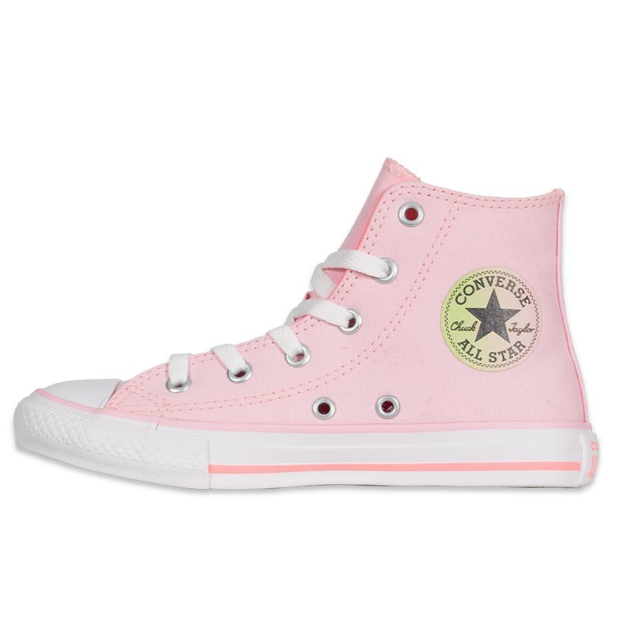 Tênis Converse Chuck Taylor All Star Infantil Rosa Choque/Preto/Branco -  Rock City