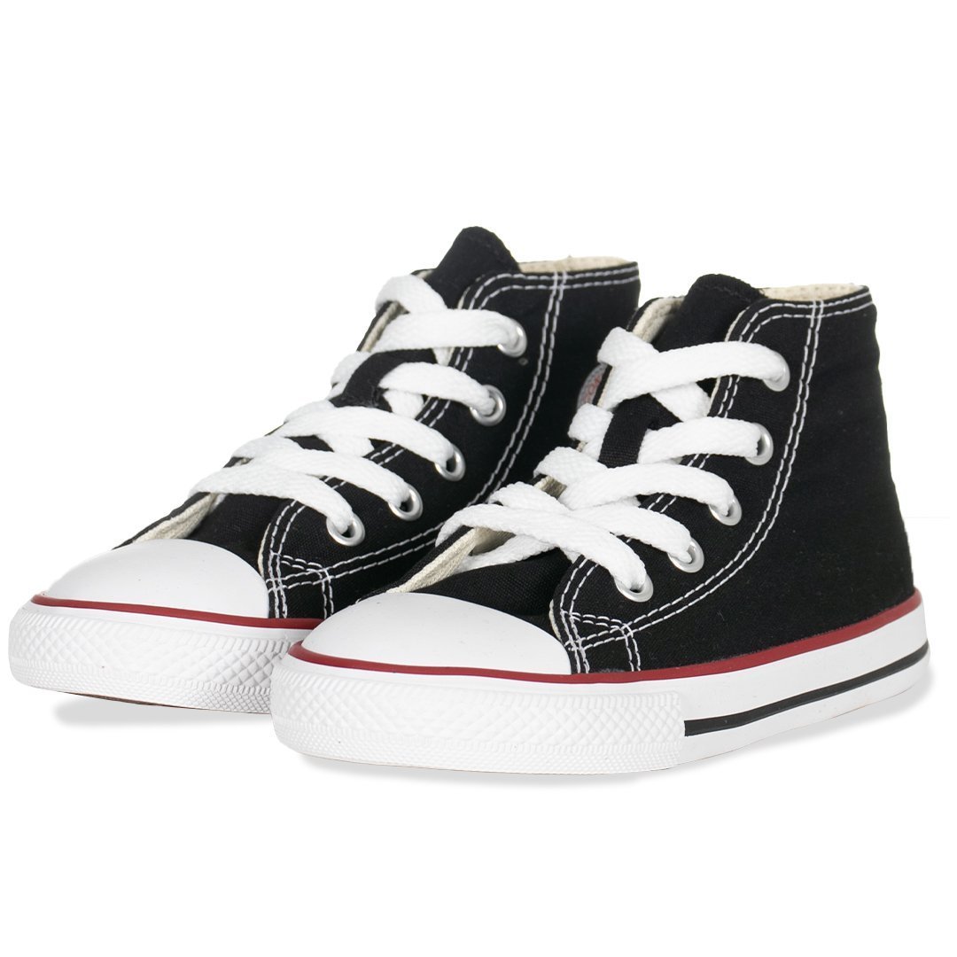 Tênis Infantil Converse All Star Chuck Taylor HI - Preto+Branco