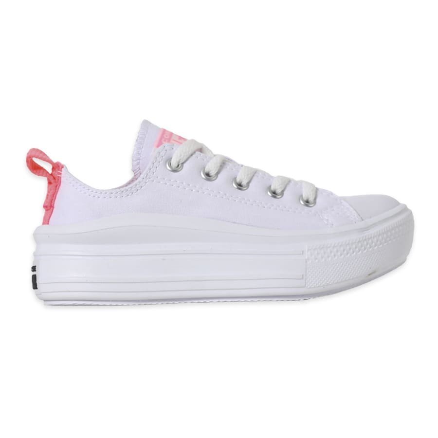 Tênis Converse Chuck Taylor All Star Move Plataforma Infantil Branco/Rosa -  Rock City