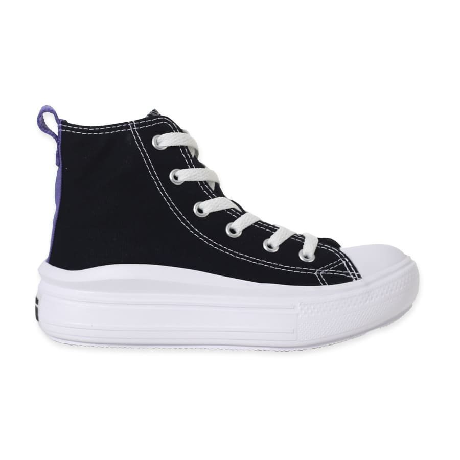 TÊNIS CONVERSE ALL STAR CHUCK TAYLOR PLATAFORMA MOVE PRETO