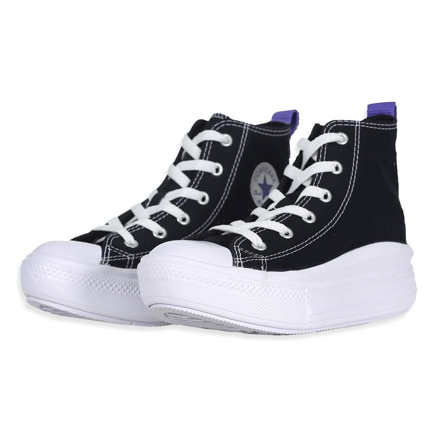 Tênis Converse Chuck Taylor All Star Move Plataforma Infantil Preto/Roxo -  Rock City