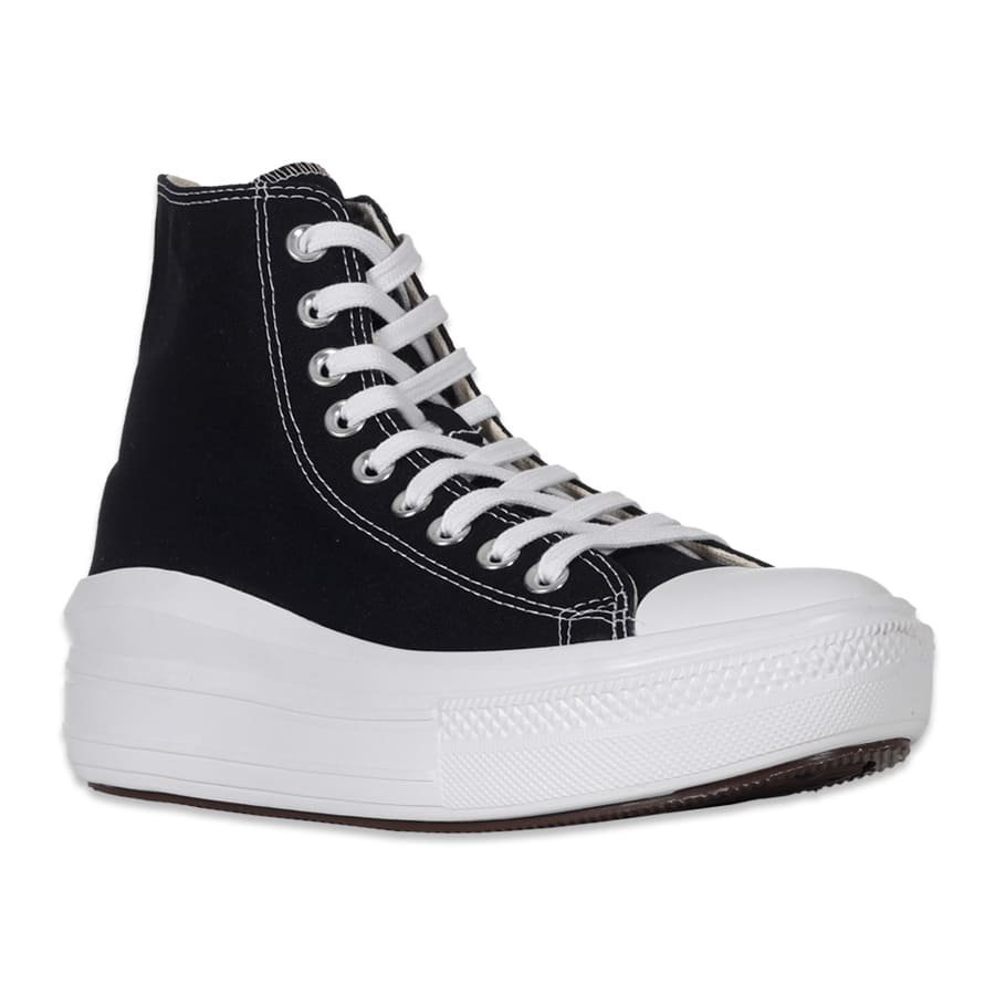 Tênis Converse All Star Chuck Taylor Hi Plataforma - Preto/ Branco