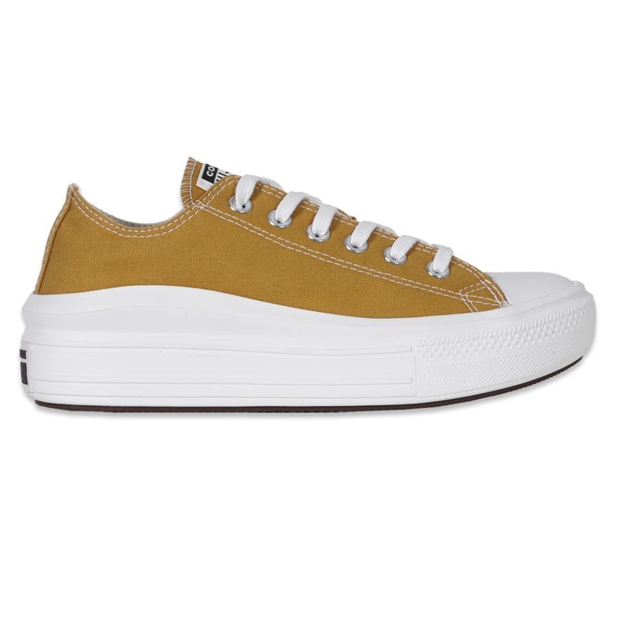 Tênis Converse All Star Chuck Taylor Feminino Bege e Dourado