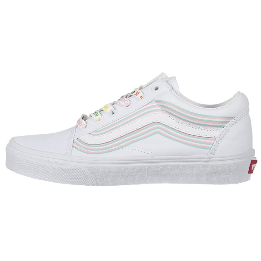 Vans branco hot sale arco iris