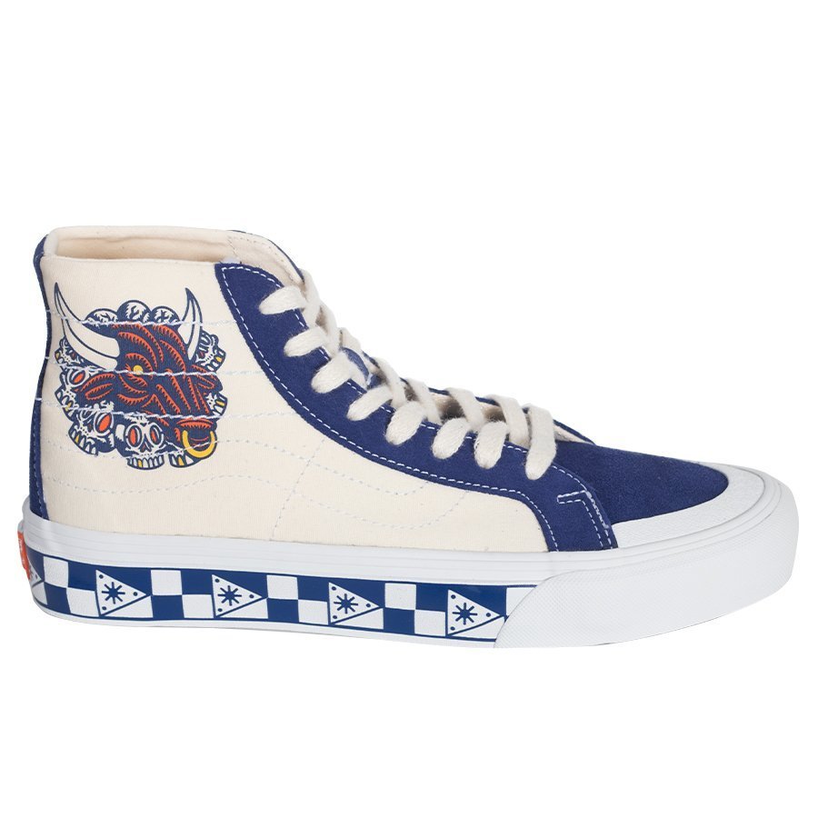 Tênis Vans Sk8-Hi 318 Decon Dj Javier Creme/Azul - Rock City