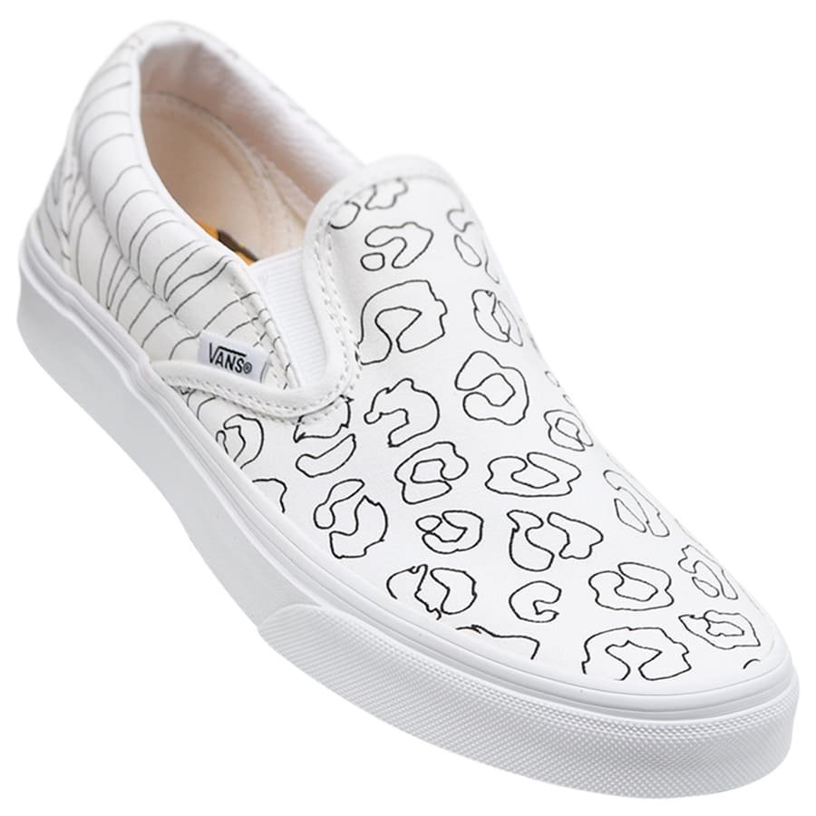 Tênis Vans Slip-On Classic U-Paint Branco/Leopard/Zebra - Rock City