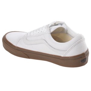 Vans branco com solado hot sale marrom