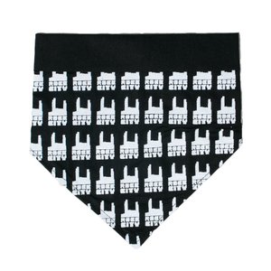 Bandana Rock City Para Cachorro Logo Pet Preto