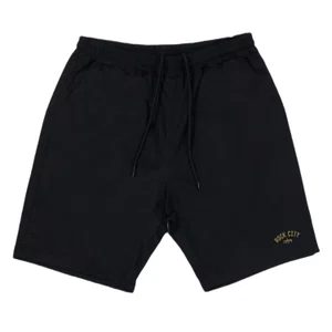 Bermuda Rock City Sarja Elástico Preto