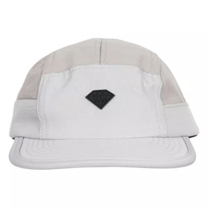 Boné Diamond Brilliant Rubber Applique 5 Panel Camper Cinza/Bege