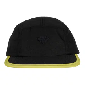 Boné Diamond Brilliant Rubber Applique 5 Panel Preto/Amarelo