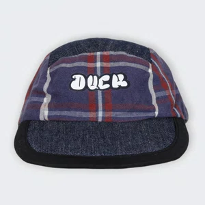 Boné Duck Artfacts Dupla Face Registro Jeans/Xadrez