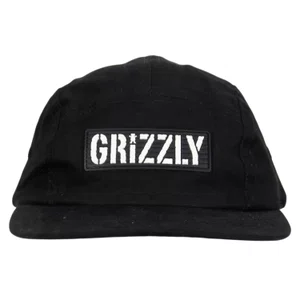 Boné Grizzly Og Stamp 5-Panel Camper Preto