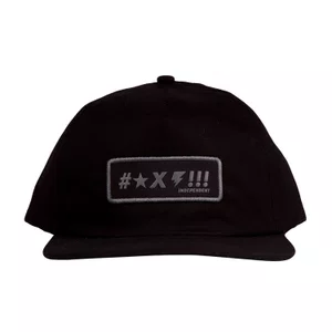 Boné Independent Desconstruido Exclamation Preto