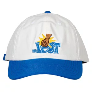 Boné Lost Dad Cap Branding Bicolor Off White/Azul