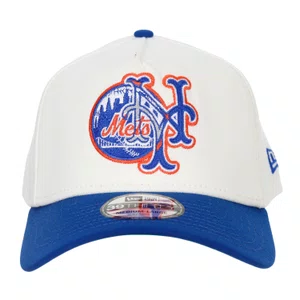 Boné New Era 39thirty A-Frame New York Mets Mlb Azul/Branco