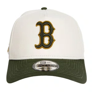 Boné New Era 9Forty Boston Red Sox Metallic Creme/Verde