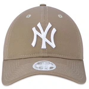 Boné New Era 9twenty Strapback Mlb New York Yankees Feminino Caqui