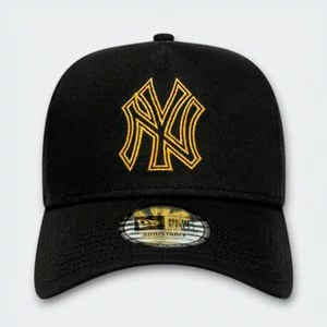 Boné New Era Metallic Outline Eframe New York Yankees Preto