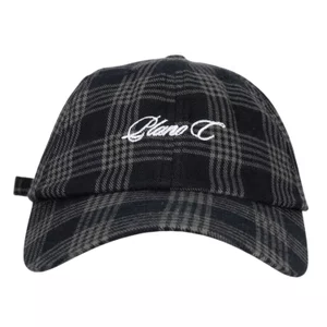 Boné Plano C. Low Dad Hat Check Cinza/Preto