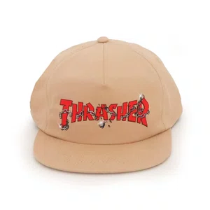 Boné Thrasher Desconstruido Snapback Chains Bege