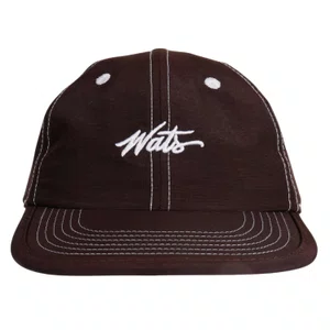 Boné Wats Five Panel Pesponto Marrom