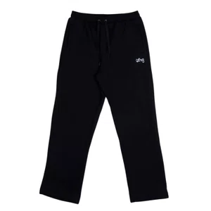 Calça Lrg Moletom Western Script Preto
