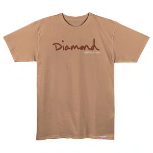 Camiseta Diamond Og Script Caqui
