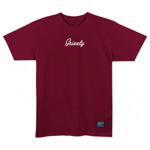 Camiseta Grizzly Mini Script Bordo